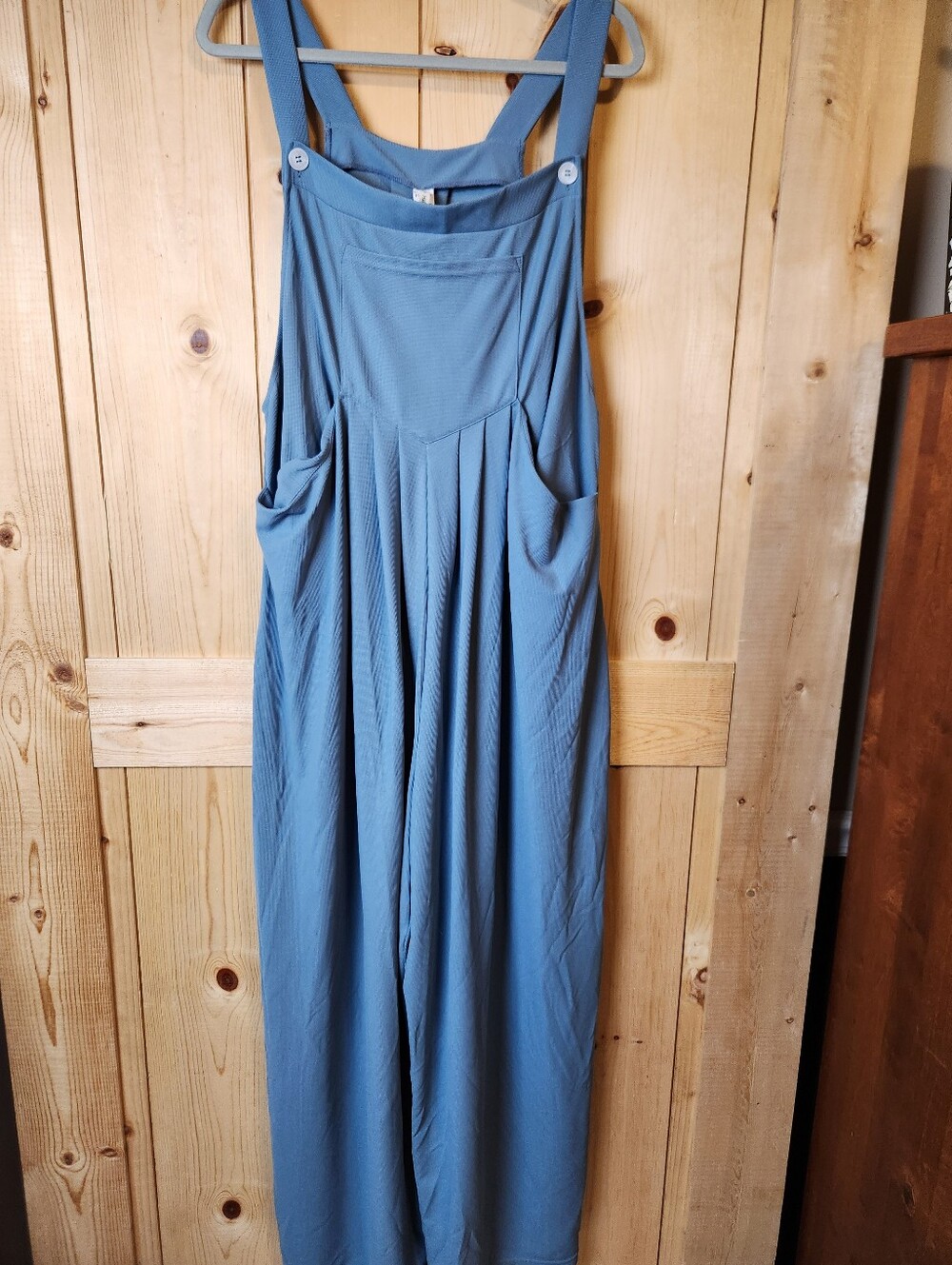 Halara "Mountain Spring" Color Pockets Waffle Boho Casual Baggy Overalls NWT